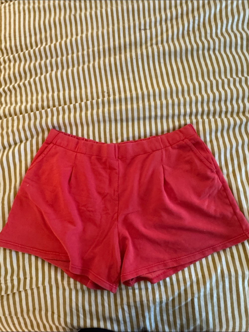 aerie Coral-Pink Athletic Pull-On Shorts
